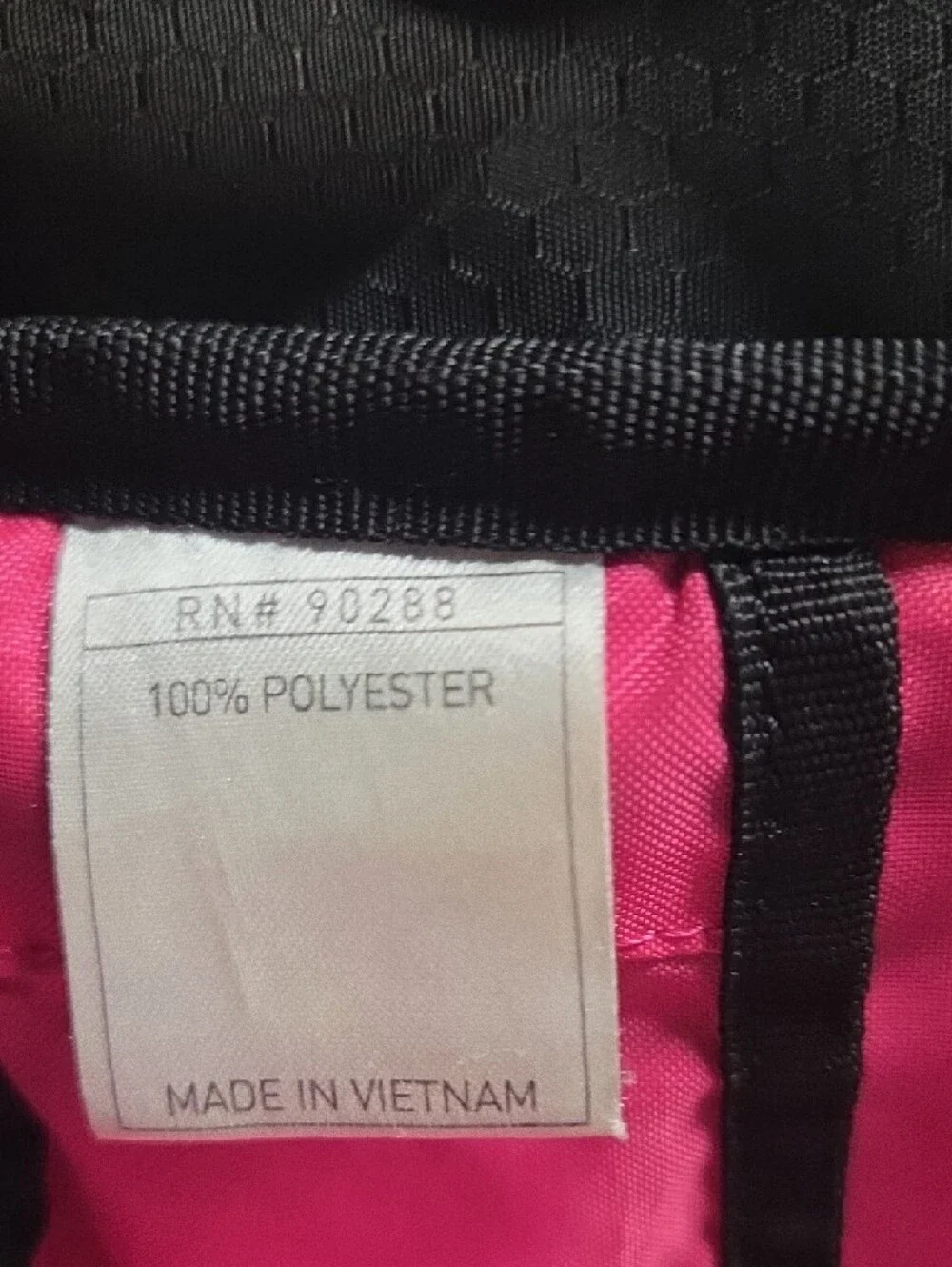 adidas Black and Hot Pink Athletic Backpack